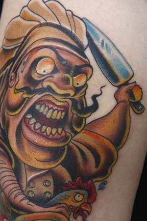London - Chef Tattoo Close-Up